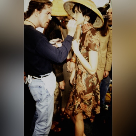 Ralph Lauren Collection Vintage 90s Runway Mini Dress Silk Slip Chinese Qipao 4 - Picture 3 of 16